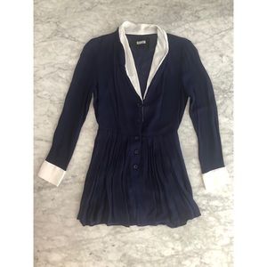 REFORMATION Navy and White “sailor style” dress
